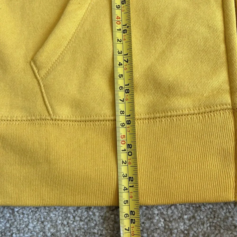 GAP Girls Youth XXL 14/16 Fleece Hoodie Zip Up Sweatshirt Yellow‎